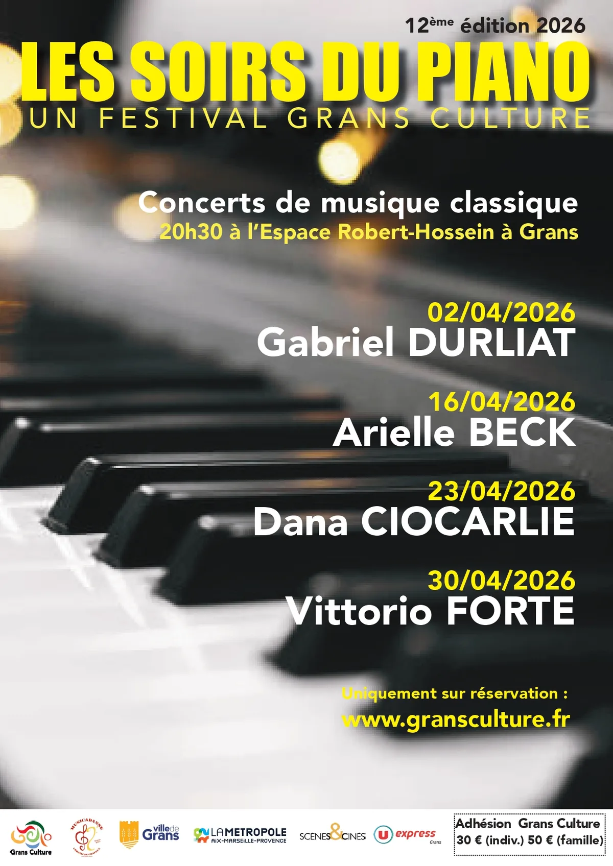 Affiche du concert